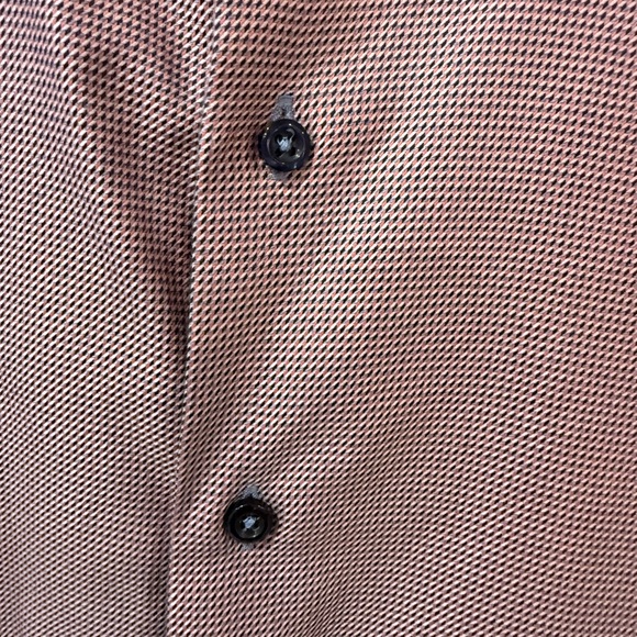 Hammer Made Men's Button down shirt in pink, blue, and white 46 18.5 - Picture 5 of 6